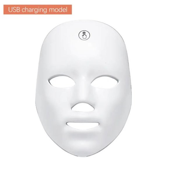 LED Face Mask 7 Colors Light Rejuvenation Facial Skin Care Mask (Rechargeable) - Picture 5 of 15